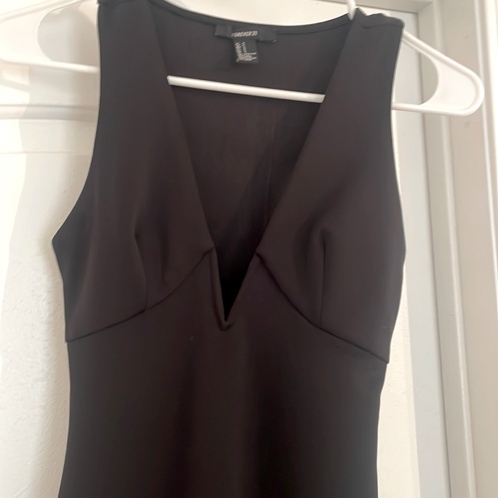 Tight black cocktail dress